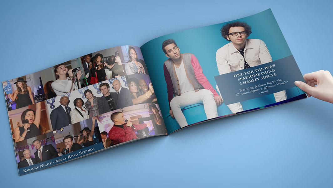 One for the Boys brochure artwork